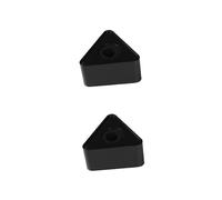 2pcs Microphone Flag Station Triangular Design with Hole for Professional Interviews and Broadcasting Events Custom Logo Display Logo Area