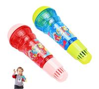 2Pcs Microphone for Kids, Adorable Realistic Retro Kids Microphone, Lightweight Lasting and Sturdy Echo Early Educational Toy Party Favors for