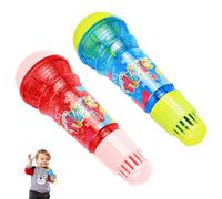 2Pcs Microphone for Kids, Adorable Realistic Retro Kids Microphone, Lightweight Lasting and Sturdy Echo Microphone Early Educational Toy Party Favors,Musical Toys