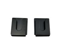 2PCS Microphone Holder Black Metal Car Microphone Holder with Tape Backing Mobile Radio Microphone Holder for Car, Home, Office and more.