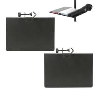 2PCS Microphone Stand Tray, Adjustable Clamp on Rack Tray Holder Alloy Mic Rack Stand Holder for Stage Live Streaming Recording
