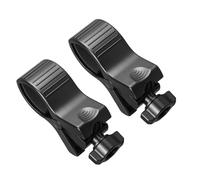 2Pcs Microphones Clip Replacements 360 Rotation Adjustable Width 32-68mm for Equipment 17mm Ball Sockets Desktop Clip