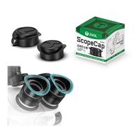 2PCS Microscope Eyepieces Dust Cover Dustproof Cap Protective Lens Cap Soft Material Relieve Eye Fatigue for 32-36mm Inner Diameter Stereo Microscopes Eyepieces Eyeshields,Black