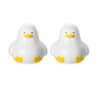 2PCS Microwave Egg Boiler - 4-Egg Cooker For Hard, Soft & Medium Boiled Eggs,Duck Shaped Egg Cooker Boiled Microwav Poachers