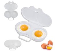 2PCS Microwave Egg Poacher, Poached Egg Moulds for Microwave, Quick and Easy Breakfast Solution, Microwave Egg Cooker, Perfect for Healthy Meals and Protein Additions