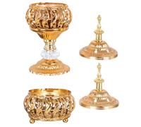 2pcs Middle Eastern Style Iron Incense Burner Tabletop Ornament