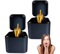 2Pcs Middle Finger in a Box Funny Middle Finger Gifts with "Just for You" on Lid 2 Inch Prank Gift Box for Christmas, Halloween, April Fool,Middle Finger Gifts