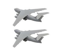 2PCS Military Model IL-76 Military Strategic Transport Airplane Aircraft Model Miniature Fighting Plane DIY Hobby Military Collection(1/700(66.5mm))