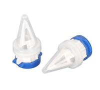 2pcs Milk Bottle Pourers, Drink Deflector with Lid Milk Carton Pourer Extension Mouth Juice Pourer Spout Drink Dispenser for Home Kitchen