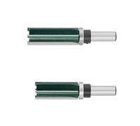 2Pcs Milling Cutter 8MM 12MM Shank Milling Copy Trimming Shank Top Bearing Flush Trim Pattern Accessories Professional Woodworking Power Tool Bit