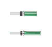 2Pcs Milling Cutter 8MM 12MM Shank Milling Cutter Copy Trimming Shank Top Bearing Flush Trim Pattern Accessories Wood