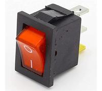 2pcs Mini 3 Pin Dashboard On Off Position Rocker Switch Illuminated with Light (Size : 2)(3)