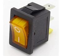 2pcs Mini 3 Pin Dashboard On Off Position Rocker Switch Illuminated with Light (Size : 2)(4)