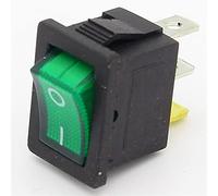 2pcs Mini 3 Pin Dashboard On Off Position Rocker Switch Illuminated with Light (Size : 4)(2)
