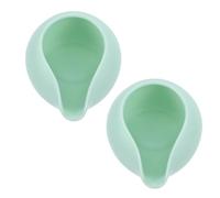 2pcs Mini Ceramic Creamer Jug with Spout, Light Green Matte Finish | European Style Tabletop Serving, Suitable for Coffee, Tea, Salad Oil, Breakfast Tables and Home Entertaining