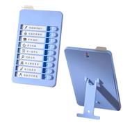 2PCS Mini Chore Chart for Kids, Checklist Boards to Do List Board Little Reminders Task Board Blank Chore Chart Kids for Home Office School (Light Blue)