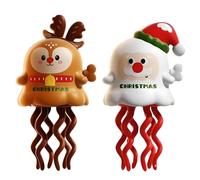 2Pcs Mini Dancing Ghost Baby Toy, Halloween & Christmas Magic Fun Clockwork Toy - Dance, Stand & Flip Crawlers, for Kids Boy Girl Birthday Gifts Christmas Stocking Stuffers 2PCS Christmas