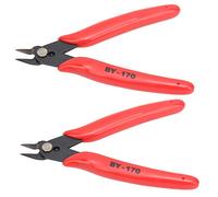 2Pcs Mini Diagonal Cutting Pliers Wire Stripper Cable Cutter for Electronics Electrical Work and Jewelry Making Flush Cutter Side Snips Hand Tool