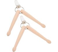 2Pcs Mini Drum Sticks Keychain Wood Drumsticks Percussion Key Ring Decoration Keyrings Deft and Professional, Drum and Percussion Accessories