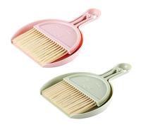 2Pcs Mini Dustpan Combo Small Dustpan Brush Set Portable Mini Dust Pan Broom Set Table Top Brush Table Crumb Sweeper for Office Home Desk