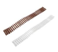2pcs Mini Fence for Garden Bamboo Shapeable Edging for Potted Plants | DIY Mini Fence Decor, Tabletop Micro Landscapes, Craft Makers, Decorative Fencing
