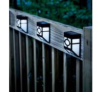2pcs Mini Garden Solar Lamp Wall Post Fence Mount Dusk to Dawn Efficient Outdoor