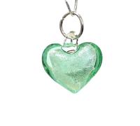 2PCS Mini Glass Heart Charms, Tiny Cute Love Pendant for DIY Jewelry Making, Craft Supplies, Wedding and Valentine's Day Decor