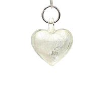 2PCS Mini Glass Heart Charms, Tiny Cute Love Pendant for DIY Jewelry Making, Craft Supplies, Wedding and Valentine's Day Decor