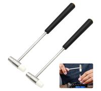 2PCS Mini Hammer,Dual Head Small Hammer for Picture Hanging,Pin Hammer for Jewellery, Musical Instruments, Crafts, Watch Repair, DIY Projects