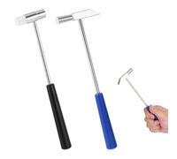 2PCS Mini Hammer, Dual Head Small Mallet with Black and Blue Handle, Lightweight Metal Head for Jewelry, Musical Instruments, Crafts, Watches Repair, DIY Projects and Small Equipment Maintenance