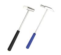 2PCS Mini Hammer, Dual Head Small Mallet with Black and Blue Handle, Lightweight Metal Head for Jewelry, Musical Instruments, Crafts, Watches Repair, DIY Projects and Small Equipment Maintenance