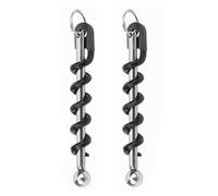 2Pcs Mini Keychain Stainless Steel Corkscrew Torsion Bag Pocket Beer Opener