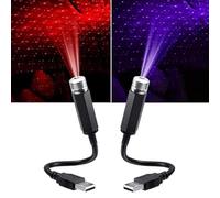 2PCS Mini Led Projection Lamp Star Night, USB Durable Mini Star Projection Light Led Night Light for Festival Lamp, Romantic Mini LED Projector Lamp, Mini led Projection lamp Star Night For Car