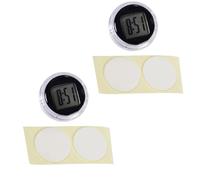 2Pcs Mini Motorcycle Clocks,Stick On Analog Car Clock,Waterproof Stick-On Motorbike Mount Watch Digital Clocks, Car Vent Stick-On Clock Watch for Dashboard Boat Bike Home,Automotive