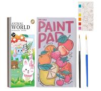 2Pcs Mini Paint Pad, Mini Watercolour Paint Pad, Watercolour Paint Pad, Watercolour Pad, Paint Book, Travel Paint Watercolor Coloring Book Set for Adults, Boys and Girls