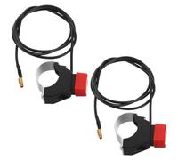2pcs Mini Pocket Bike Kill Switch, 22mm 7/8 Inch Handlebar Mount | Momentary Stop Control, Plastic Alloy Build, Quick Retrofit for Dirt Bikes, Snowmobiles and Racing Use