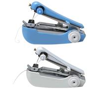 2pcs Mini Sewing Machine for Mending and Crafting Portable Lightweight