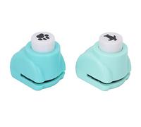 2Pcs Mini Shape Punches Diy Punching, Paper Punch Machines Drill Punch Craft Set Mini Paper Hole Punch Penguin Bear Paw Shapes Punches for Paper Craft Diy Scrapbooking Supplies