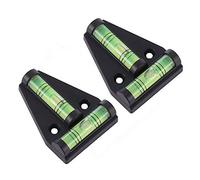 2pcs Mini Spirit Level Shatterproof Waterproof Two Ways Measurement Instrument T-Type Level Bubble Level for RV Furniture Camera