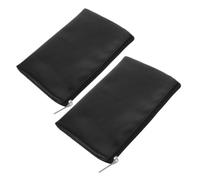 2pcs Mini Toiletry Bag PU Leather Compact Makeup Storage Organiser | Smooth Zipper Closure, Matte Finish, Separates Cream Cosmetics, Fits Handbags, Helps Prevent Leaks during Travel and Daily