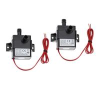 2pcs Mini Water Pump 12V Brushless Submersible with 3m Head | Adjustable Flow, 8.5mm Outlet, Ceramic Core Shaft, for Aquariums, Ponds, Hydroponics and Cooling