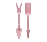 2Pcs Mini Widger And Dibber Transplanting Seedling Digging Weeding Loosening Soil Hole Puncher Flower Vegetable Seed Disseminate(Pink)