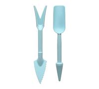 2Pcs Mini Widger And Dibber Transplanting Seedling Digging Weeding Loosening Soil Hole Puncher Flower Vegetable Seed Disseminate(Blue)