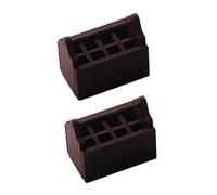 2pcs Mini Wooden Toolbox Dollhouse Accessory for Scale Mini House Supplies Premium Quality Decorative Furniture for Miniature Models