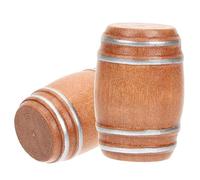 2Pcs Miniature Beer Barrels High Grade Model with Faucet Mini House Accessories for Collectors and Dollhouse Decoration and