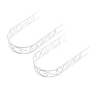 2pcs Miniature Garden Arch Metal Wedding Dollhouse Accessory White | Elegant Iron Build, Stable Structure, Artificial Flower Arch Included, for Fairy Garden Enthusiasts