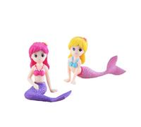 2Pcs Miniature Mermaid Figurines for Diy Crafting and Garden Decoration Random Styles for Kids' Playtime and Imaginative Adventures