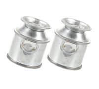 2pcs Miniature Milk Can Tiny Bucket Decor Micro Flower Vase for Mini House Delicate Decoration for Dollhouse Unique Miniature Home Accent