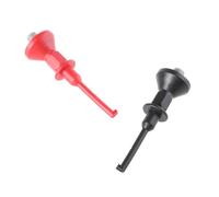 2pcs Miniature Multimeters Extension Test Hook Leads Probes Set Suitable for Multimeters Secure Spring Clip Connection Flexible Test Wire
