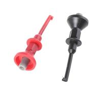2pcs Miniature Multimeters Extension Test Hook Leads Probes Set Suitable For Multimeters Secure Spring Clip Connection Electronic Testing Accessories